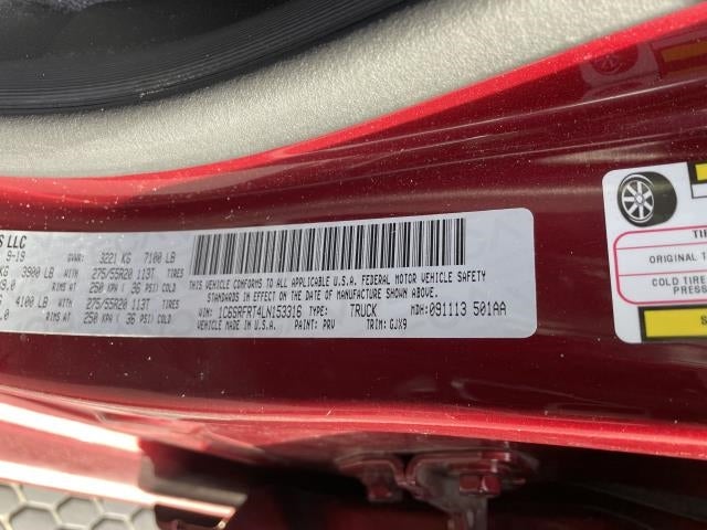 2020 RAM 1500 Laramie 4x4 Crew Cab 6'4 Box"