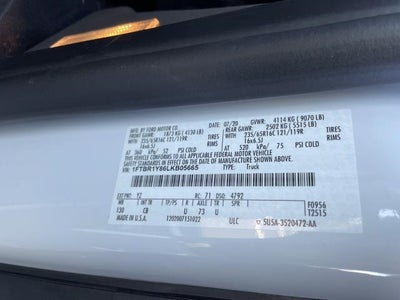 2020 Ford Transit Cargo Van T-250 130 Low Rf 9070 GVWR RWD"