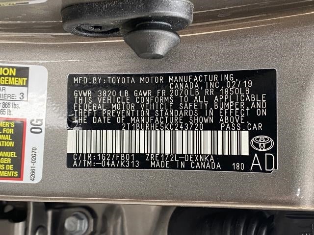 2019 Toyota Corolla LE CVT (Natl)