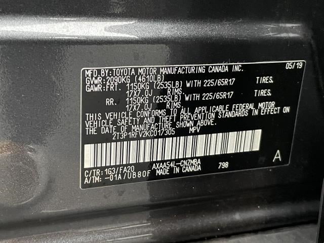 2019 Toyota RAV4 XLE AWD (Natl)