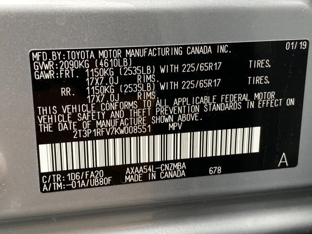 2019 Toyota RAV4 XLE AWD (Natl)