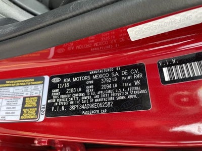 2019 Kia Forte S IVT