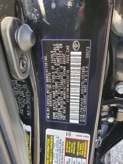 2019 Toyota Camry LE Auto (Natl)