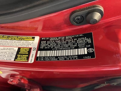 2019 Toyota Camry SE Auto (Natl)