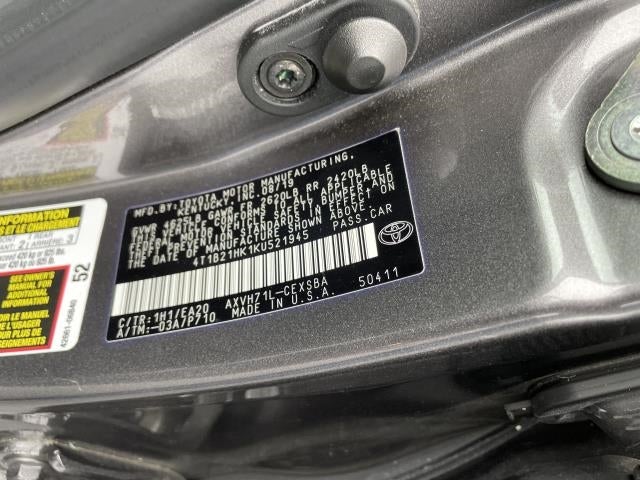 2019 Toyota Camry Hybrid SE CVT (Natl)