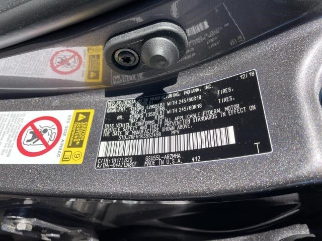 2019 Toyota Highlander XLE V6 AWD (Natl)