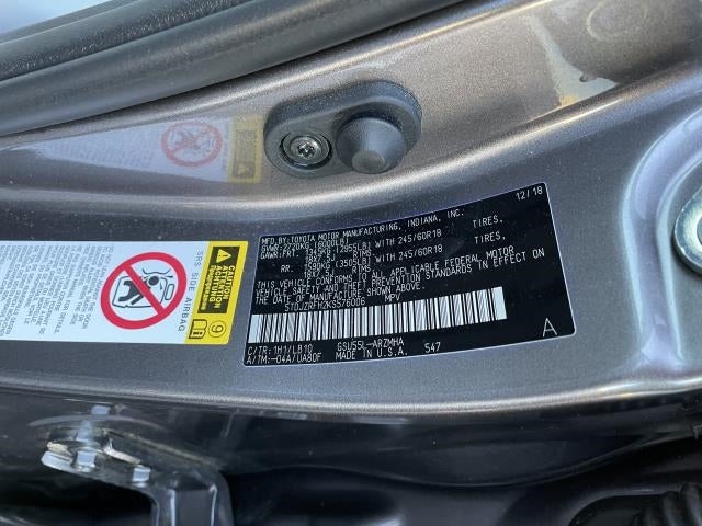 2019 Toyota Highlander XLE V6 AWD (Natl)