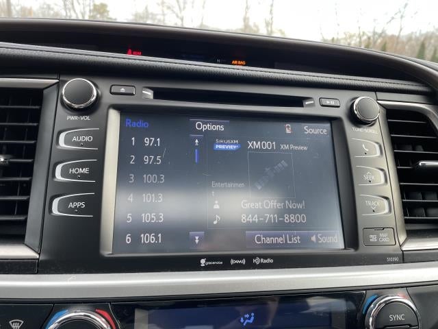 2019 Toyota Highlander XLE V6 AWD (Natl)