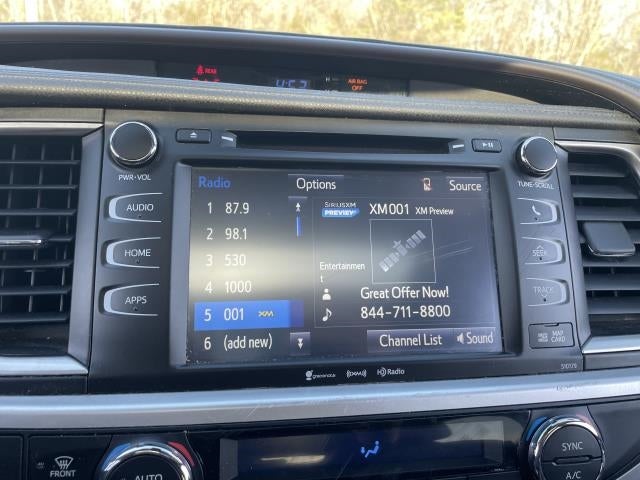 2018 Toyota Highlander XLE V6 AWD (Natl)