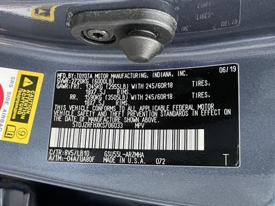 2019 Toyota Highlander SE V6 AWD (Natl)