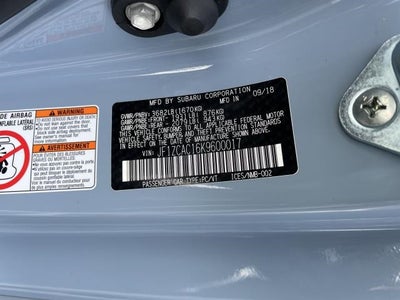 2019 Subaru BRZ Series.Gray Manual