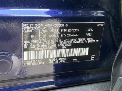 2019 Toyota RAV4 XLE AWD (Natl)