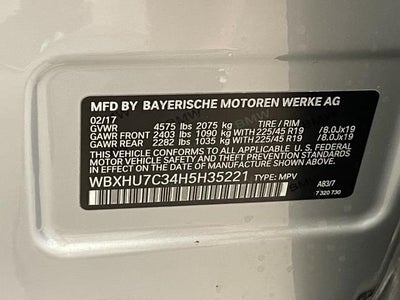 2017 BMW X1 sDrive28i Sports Activity Vehicle